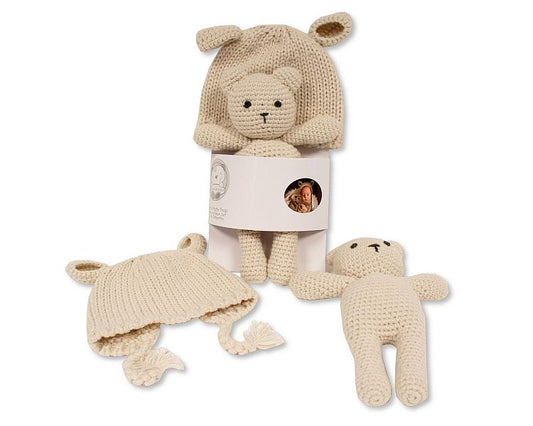 Baby Knitted Doll and Hat Set (0-6m) (PK6) Gp-25-1227t