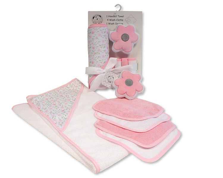 Baby 6 pcs Bath Set - Flower - GP-25-1275p
