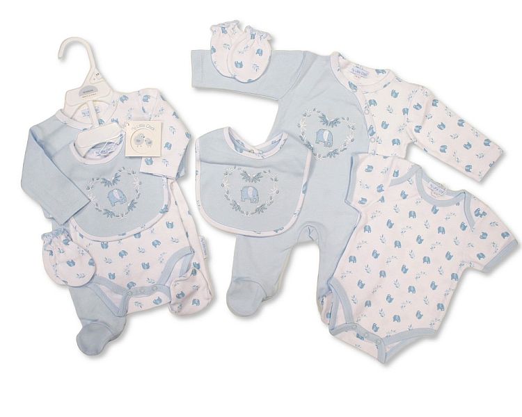 Baby Boys 4 Pieces Gift Set - Elephant (NB-6m) (PK6) GP-25-1331S