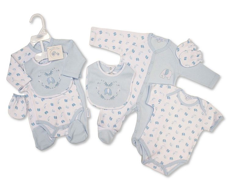 Baby Boys 4 Pieces Gift Set - Elephant (NB-6m) (PK6) GP-25-1333S