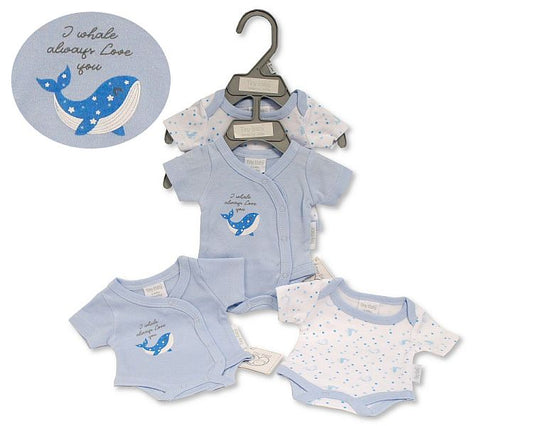 Premature Baby Boys Bodyvest 2 Pack (3-5lbs) (PK6) Pb-20-393s