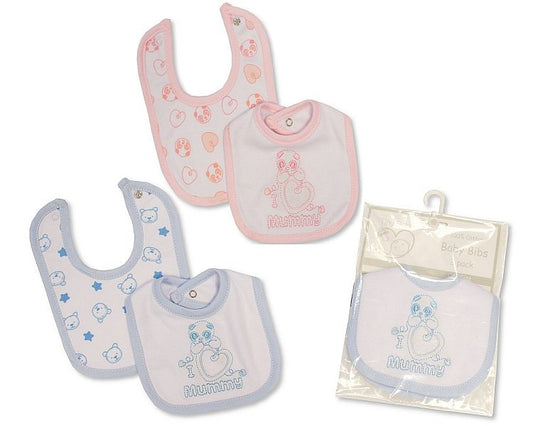 Premature Baby Bibs 2-Pack - I Love Mummy (Prem) (PK6) PB-20-397