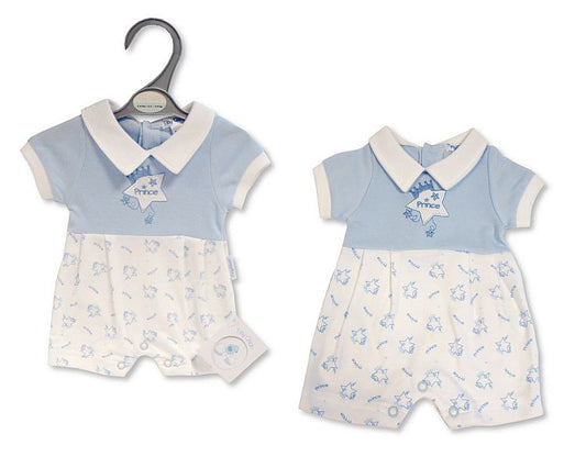 Premature Baby Boys Romper - Prince (3-5 to 5-8Lbs) (PK6) Pb-20-624