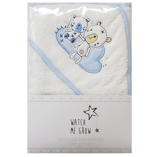 Baby Boys Bear Hooded Towel/Robe L1036 - Kidswholesale.co.uk