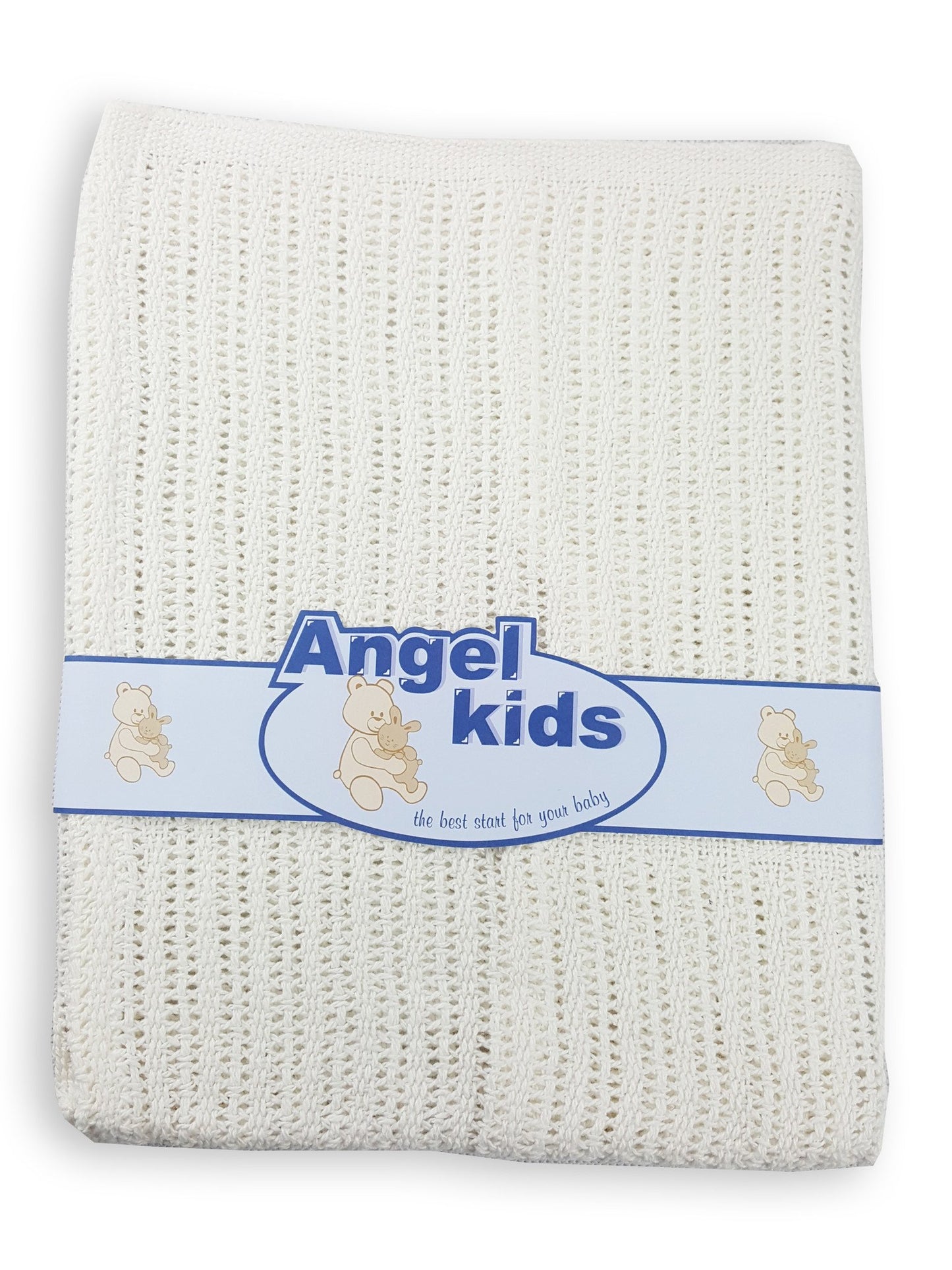 Cotton Cellular Pram Blanket-1095 - Kidswholesale.co.uk