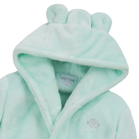 BABY MINT HOODED DRESSING GOWN (0-6 MONTHS) (PK6) 18C71506