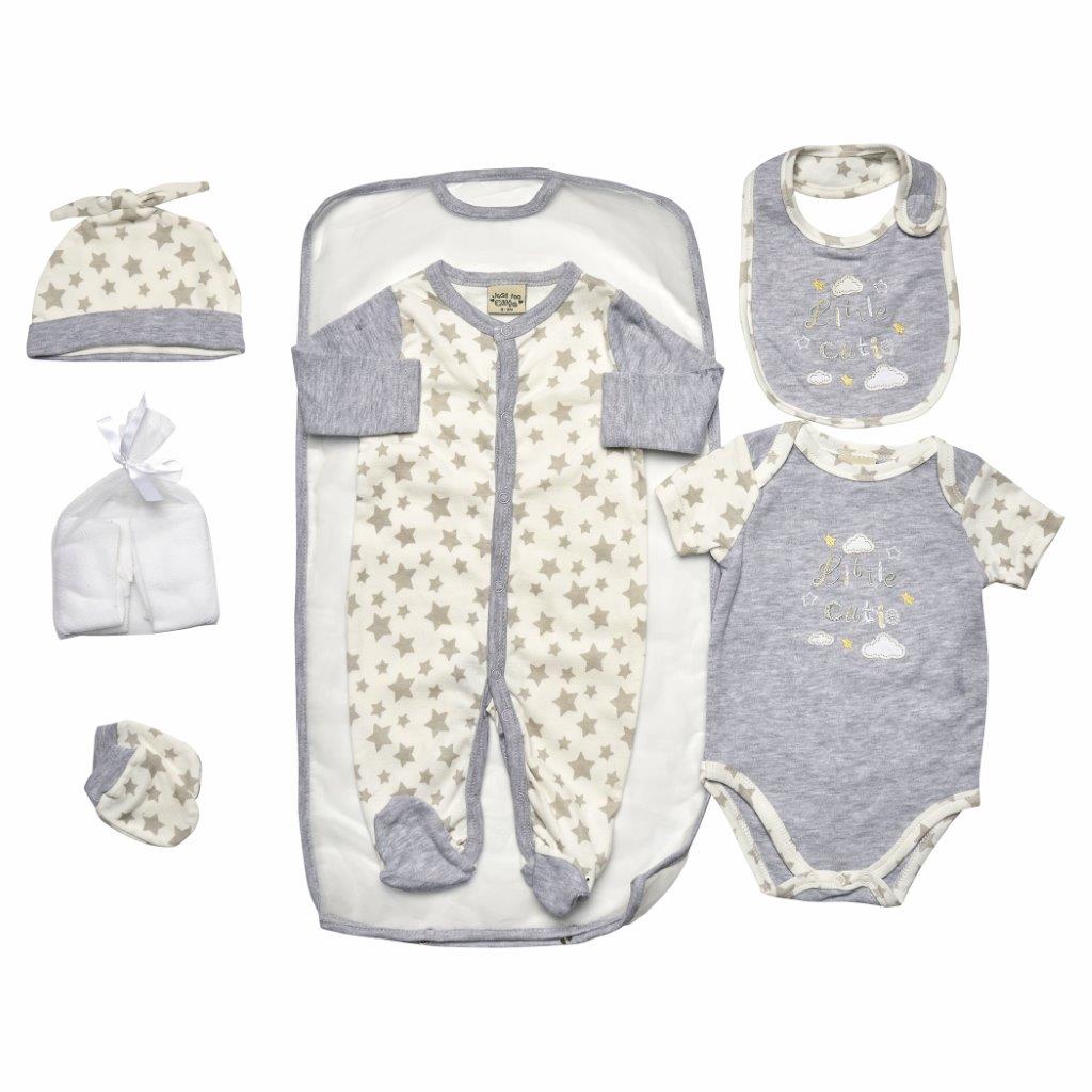Unisex 6pc Gift Set -Little Cutie (0-6m) 45JTC9177