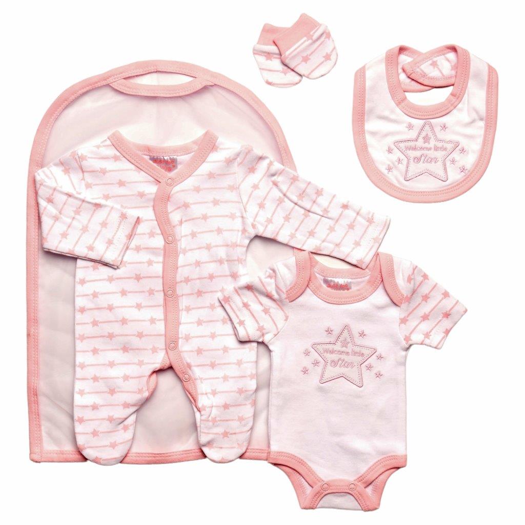Premature Baby Boys/Girls 4 Pcs Set - Welcome Little Star (3-5 to 5-8Lbs) (PK12) 45JTC9735