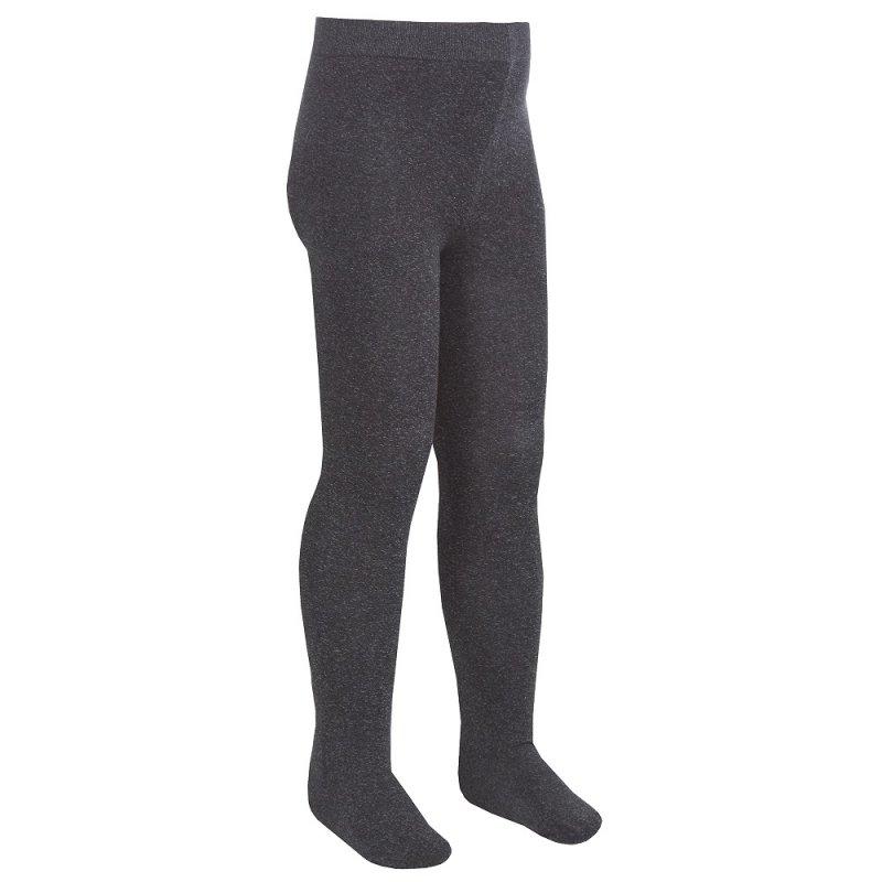 Girls Microfibre Tights 60 Denier - Grey - 3-12 Years (46B514) - Kidswholesale.co.uk