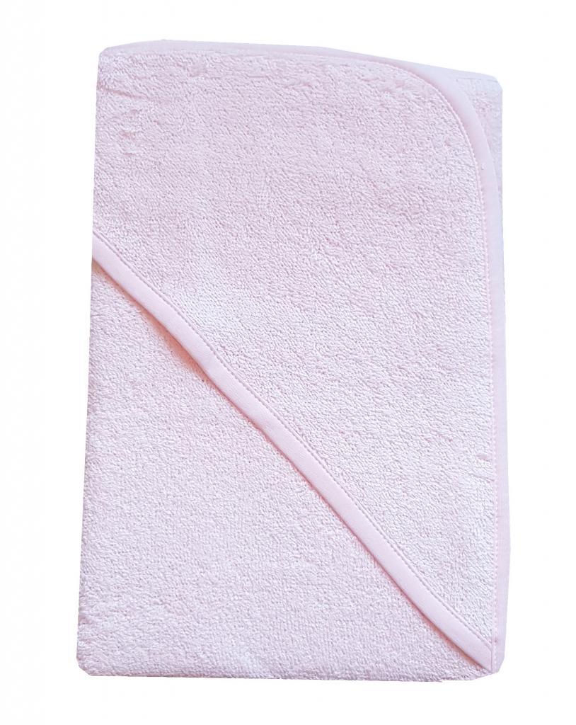Plain Pink Hooded Bathrobe (70x70cm) 1358 - Kidswholesale.co.uk