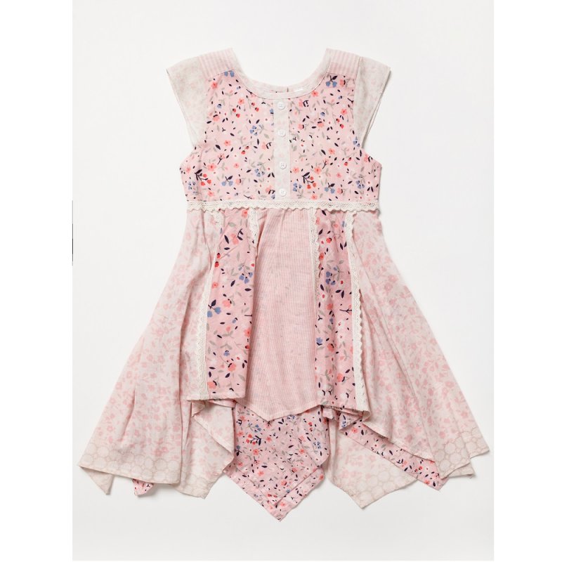 Girls Floral Panel Dress (3-11 Years) (PK8) B03311