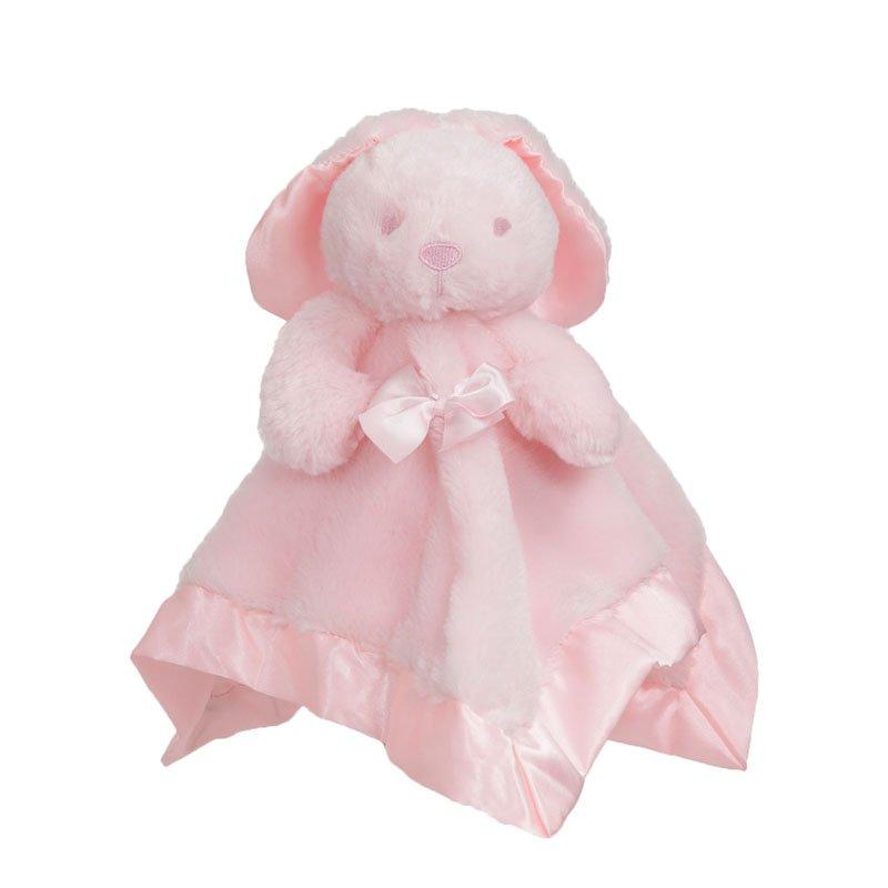 PINK BUNNY COMFORTER W/RIBBONS - BC26-P - Kidswholesale.co.uk