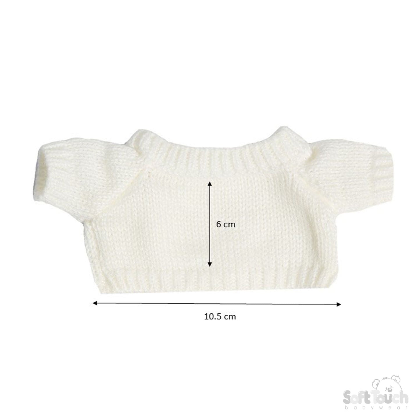 BLUE RABBIT W/SWEATER - 20 CM- BU320-B