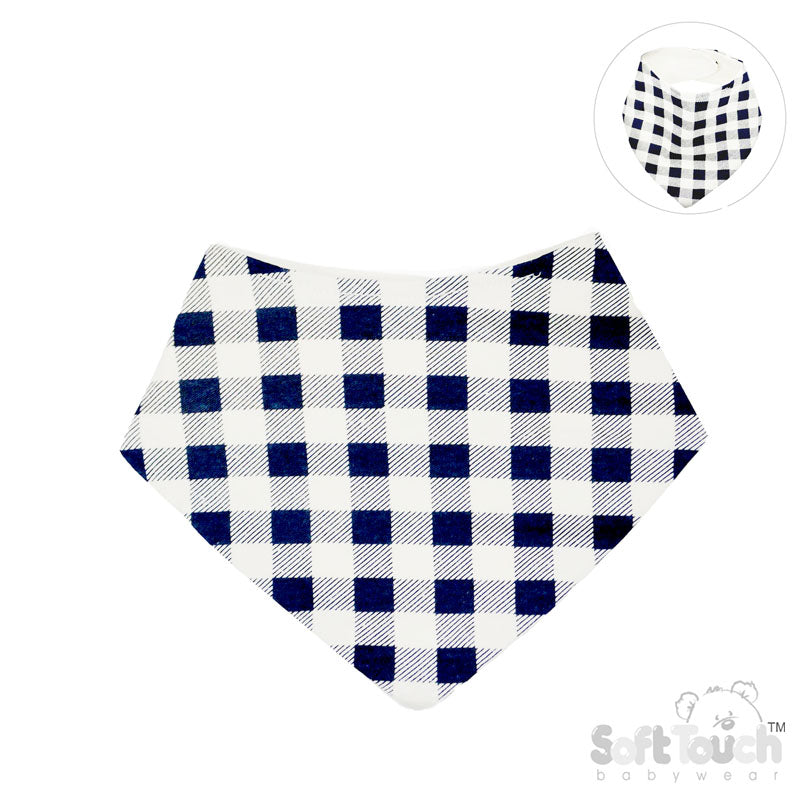 Checks Design Bandana Bibs - (PK12) CC09-B