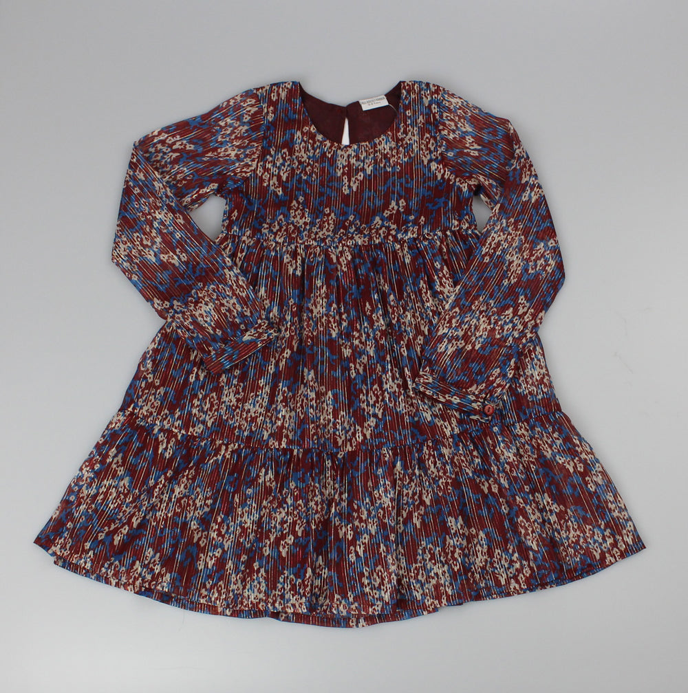 Girls Lined Dress - Purple/Maroon(PK6) (3-8y) F52542