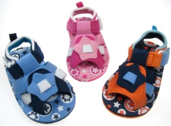 Stars Velcro Strap Sandals