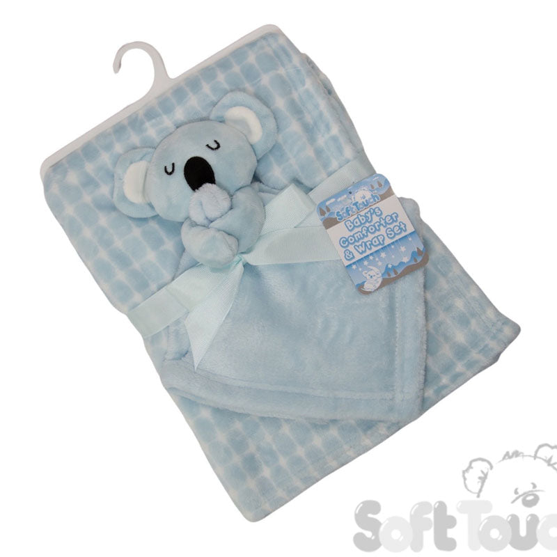 Blue Koala Comforter & Wrap Set (PK1) FBP222-B