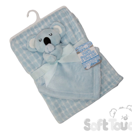 Blue Koala Comforter & Wrap Set (PK1) FBP222-B