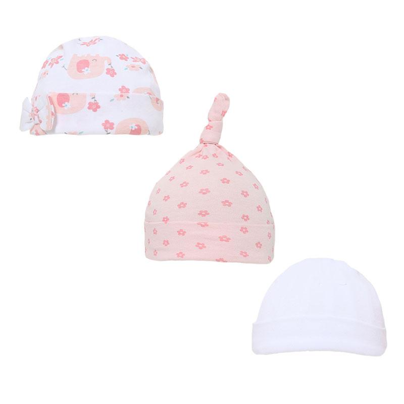 GIRLS 3 PACK ELEPHANT HATS (0-9 MONTHS) H52 - Kidswholesale.co.uk