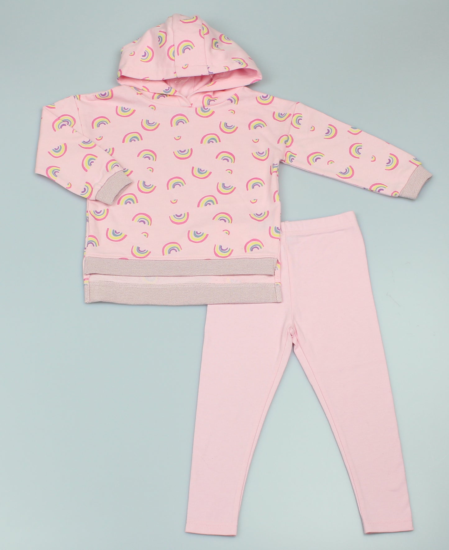 Girls All over Print Top & Legging Set - Rainbow (2-6yrs) (PK6) GF4215