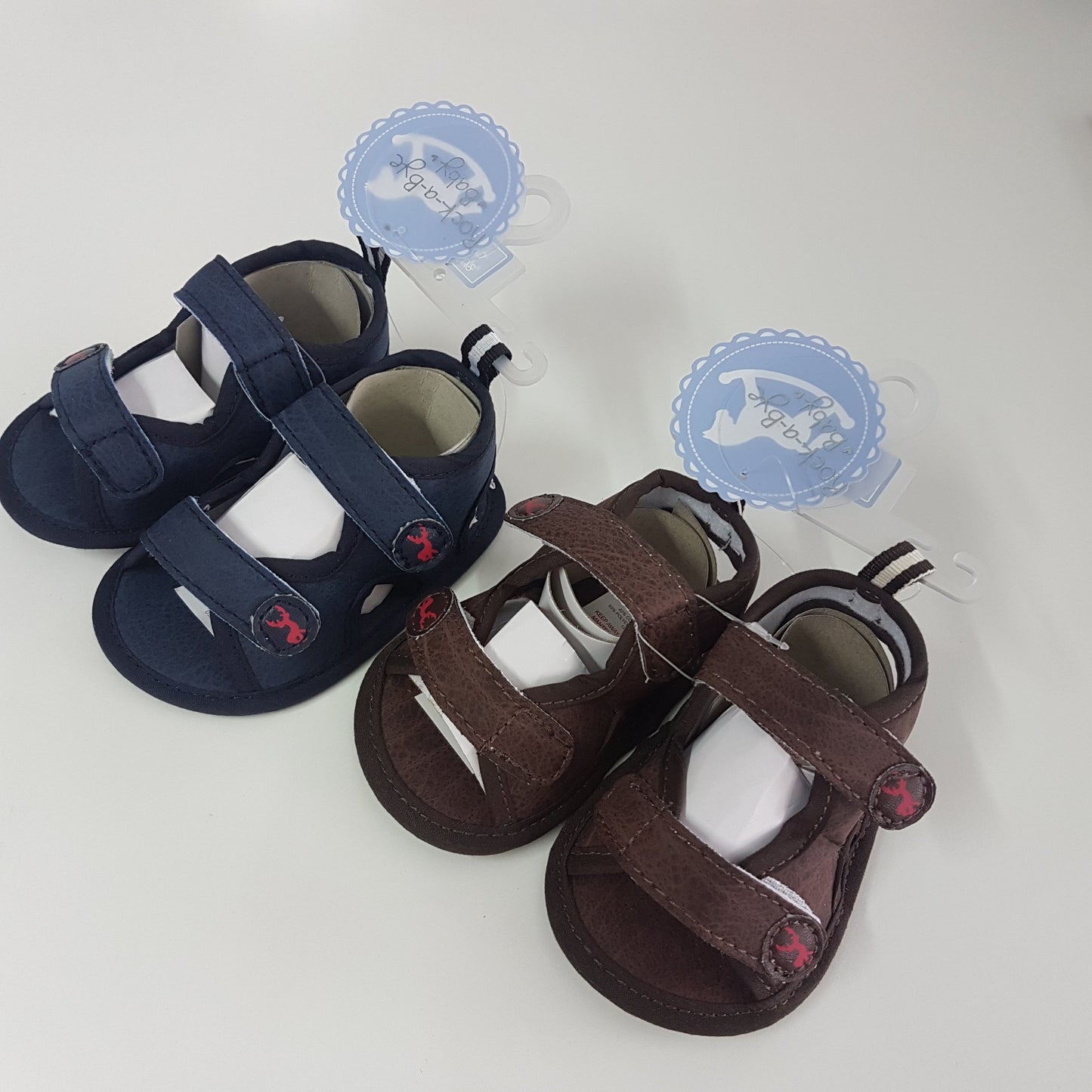 BABY BOYS VELCRO SANDALS (0-12 MONTHS) Q17484 - Kidswholesale.co.uk