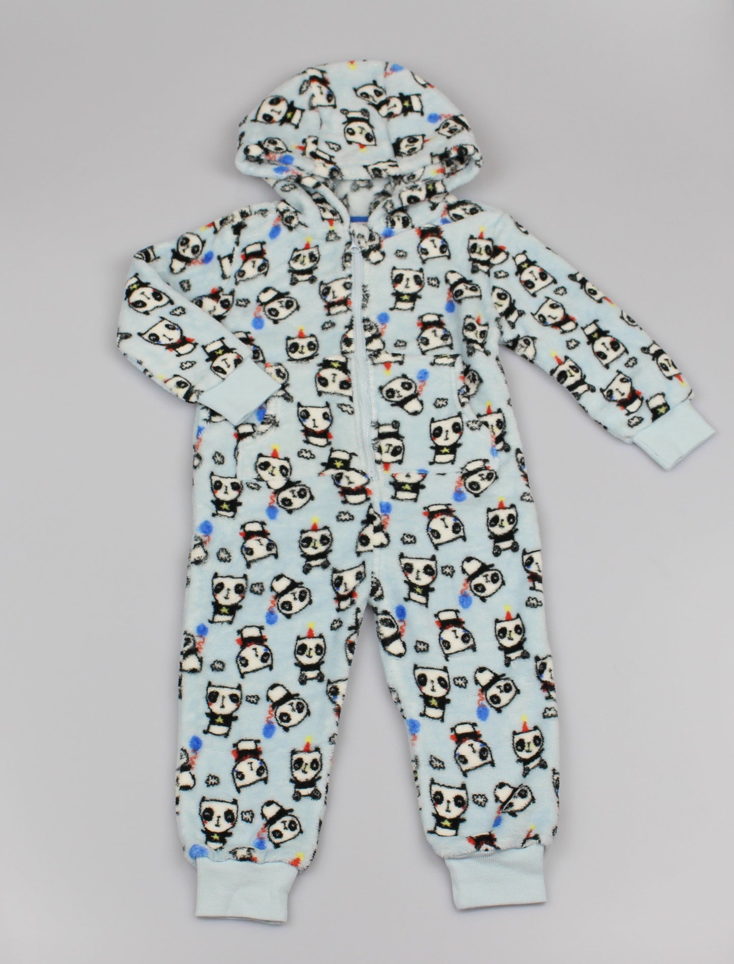 Boys Hooded Onesie - Panda (2-6yrs) M4474 - Kidswholesale.co.uk