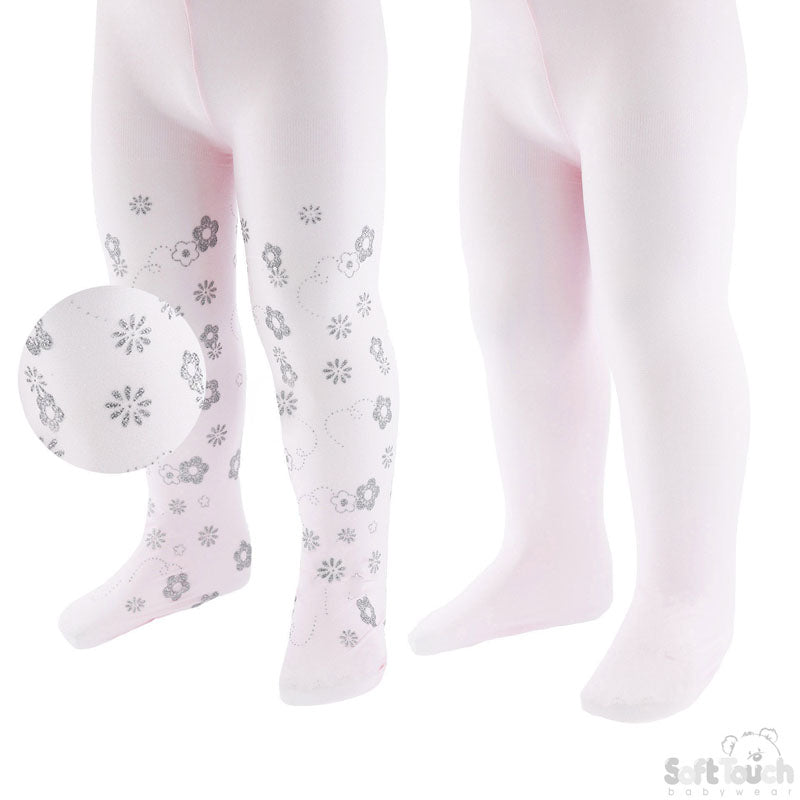 2 Pack Pink Fashion Tights (0-6 Months) T102-P0-6
