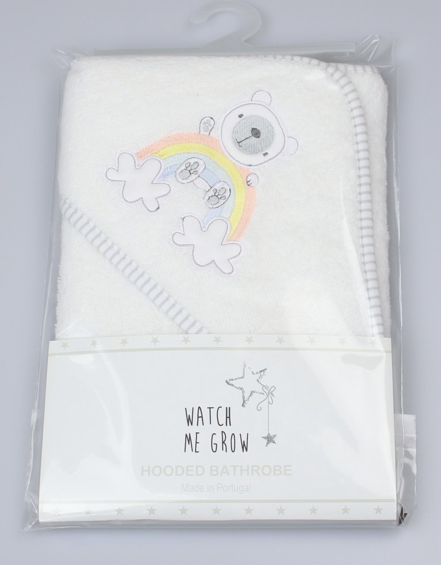 BABY HOODED TOWEL/ROBE -Rainbow (WF1651)