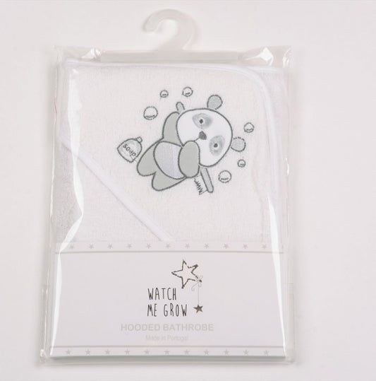 Baby White Panda Hooded Towel/Robe Y1876 - Kidswholesale.co.uk