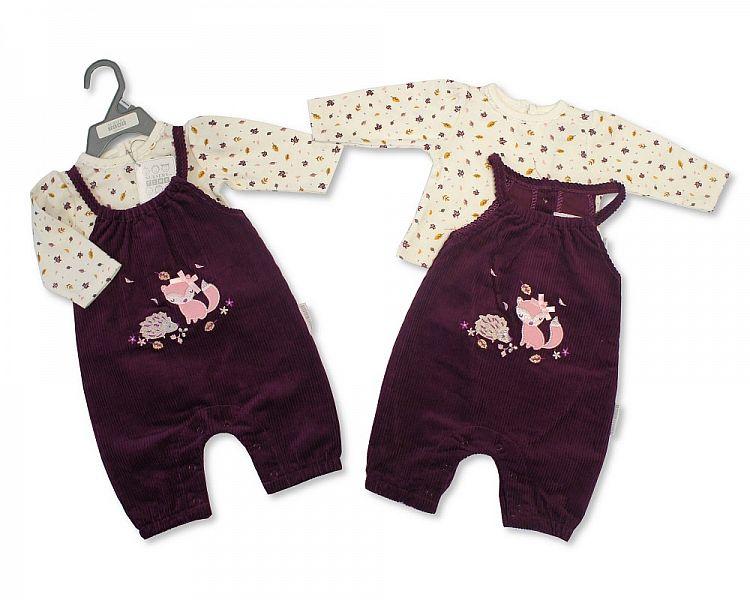Baby Girls 2 pcs Set - Woodland - NB-6M - (BIS-2028-2128) - Kidswholesale.co.uk