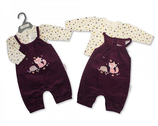 Baby Girls 2 pcs Set - Woodland - NB-6M - (BIS-2028-2128) - Kidswholesale.co.uk