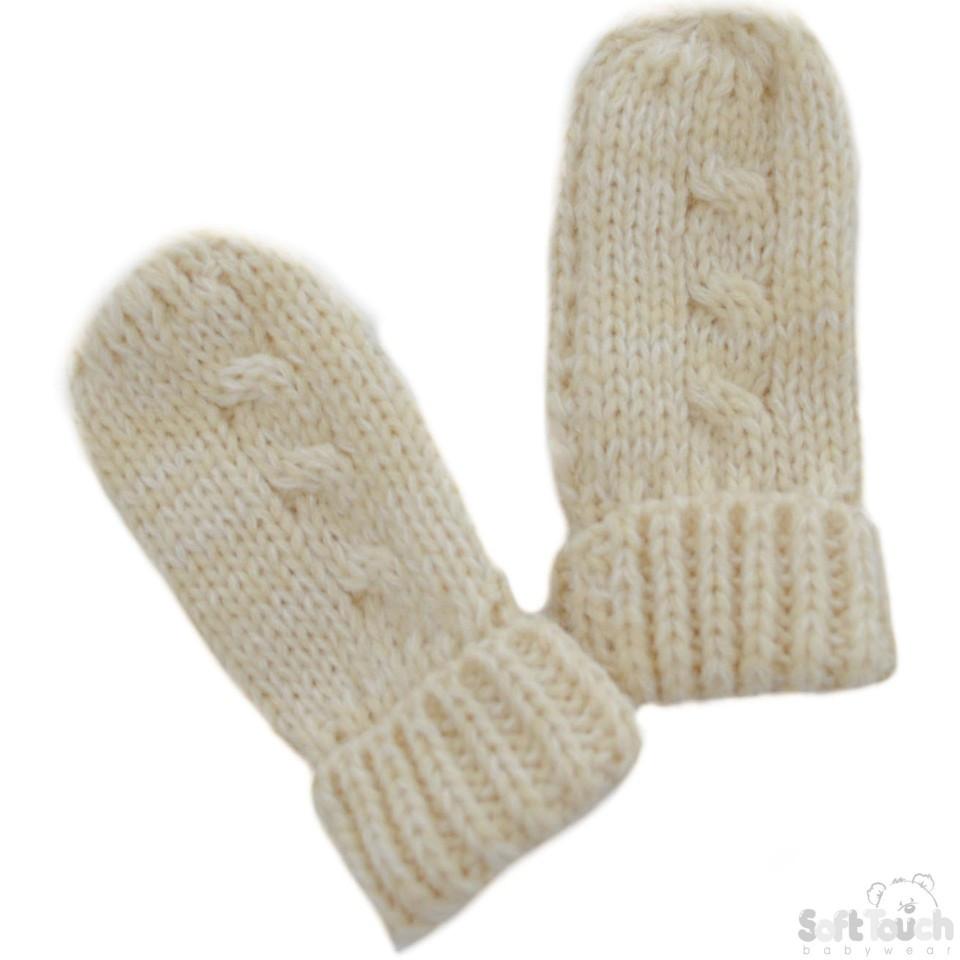 Small Beige Mittens (BM04-BE-SM) - Kidswholesale.co.uk