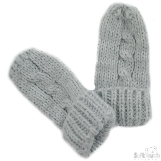 Small Grey Mittens (BM04-G-SM) - Kidswholesale.co.uk