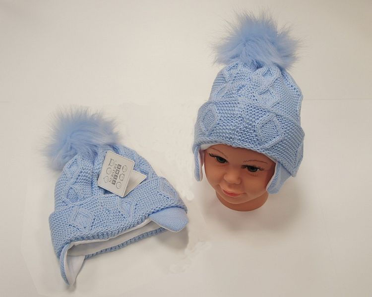 Baby Boys Pom-Pom Hat with Cotton Lining (0-18 Months) Bw-0503-0459s