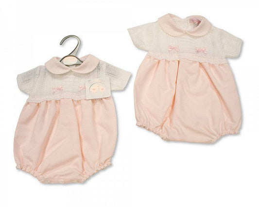 Knitted Baby Girls Romper - 054 (0-9 Months) Bw-10-054 - Kidswholesale.co.uk