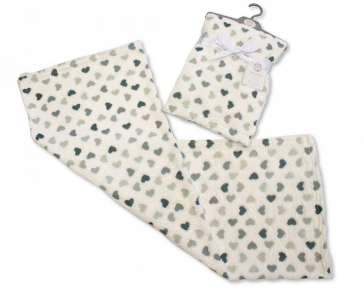 Printed Baby Wrap - Hearts - Kidswholesale.co.uk