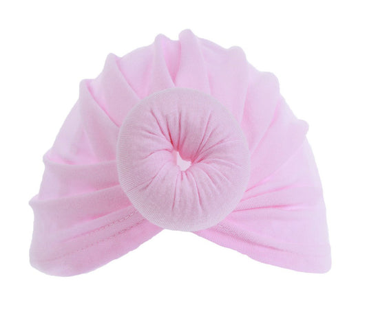 Pink Donut Hat (0-6 Months) H47-P - Kidswholesale.co.uk