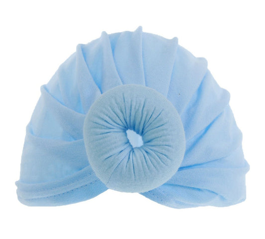 Blue Donut Hat (0-6 Months) H48-B - Kidswholesale.co.uk