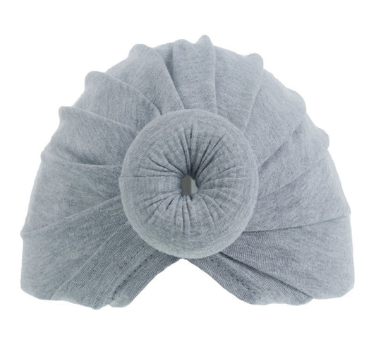 Grey Donut Hat (0-6 Months)  H49-G - Kidswholesale.co.uk