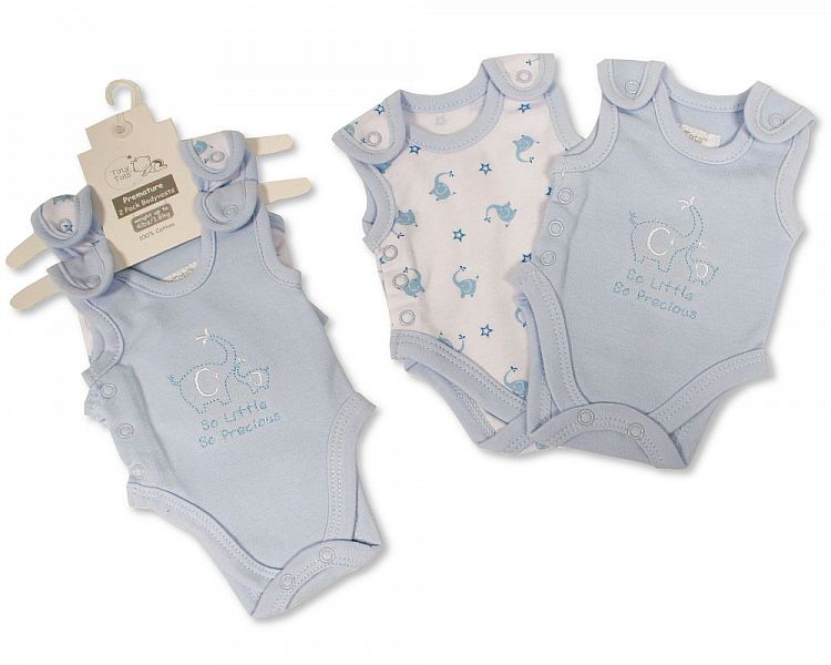 Premature Baby Boys Incubator Bodyvest 2-Pack - 1.8 Kg-Pb-20-546s