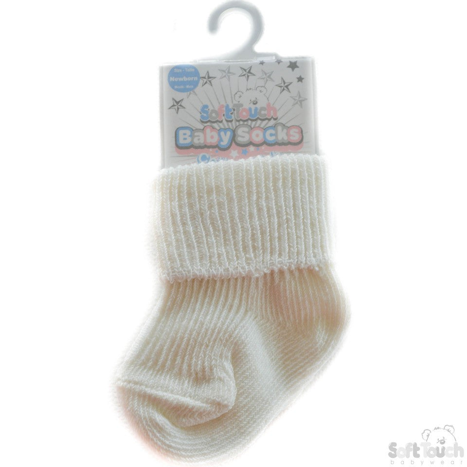 Plain Turnover Socks: S05-C-NB