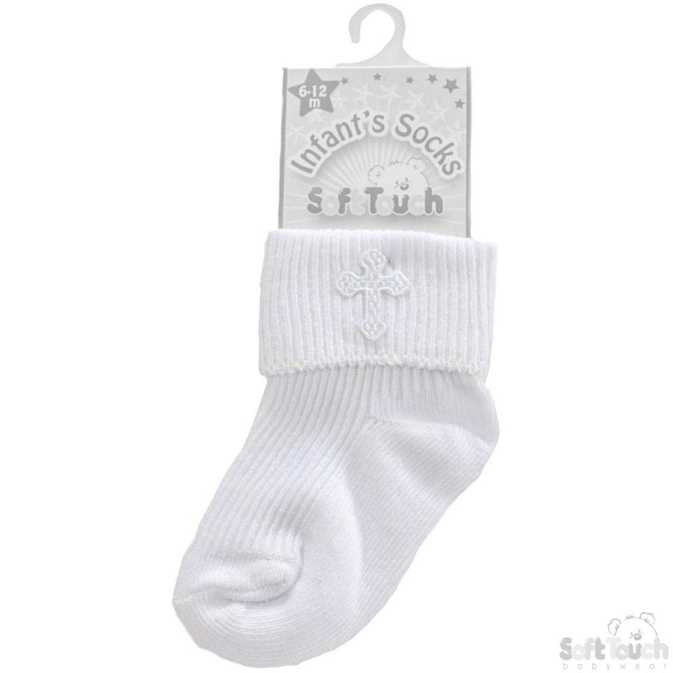 Baby Socks Christening Socks. ( S12- W) - Kidswholesale.co.uk
