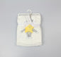 Plush Fleece Blanket + Rattle White Star - (PK6) G13037