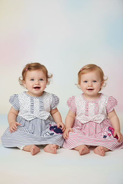 Baby Dress - Stripy Cat (0-9months) (PK6) DRS27