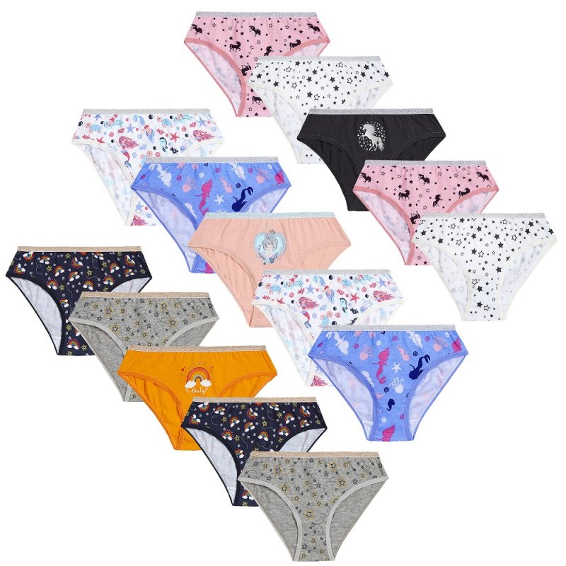 Girls Pack of 5 briefs - Unicorn (2-6yrs) (PK6) 14C913