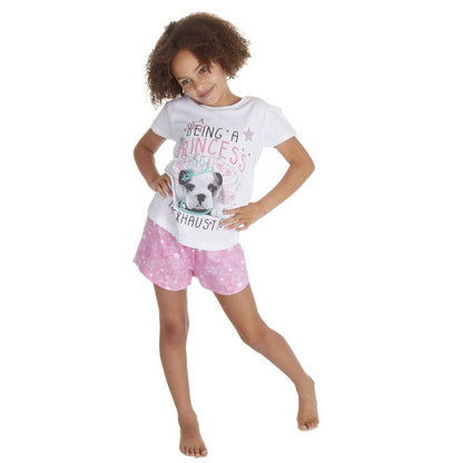 OLDER GIRLS PYJAMA- PUPPY PRINCESS (7-13 YEARS) (PK4) 15C579