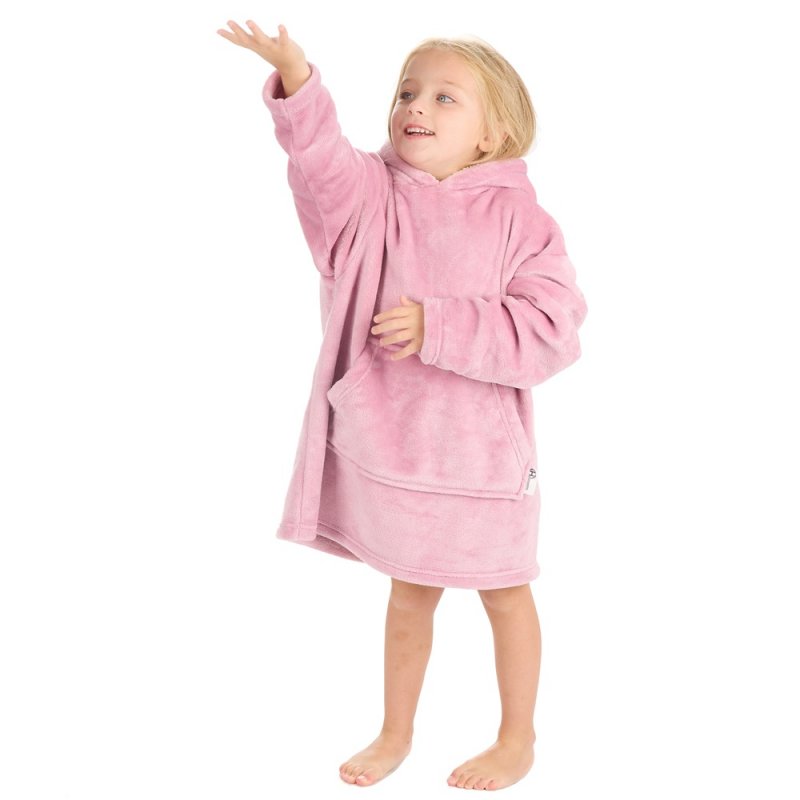 Oversized Plush Hoodie - Dusky Pink (3-6yrs) (PK4) 18C937