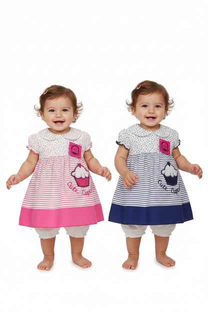 Baby Dress - Cupcakes (0-9months) (PK6) DRS31
