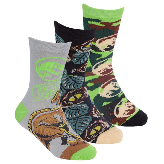Boys 3pk Socks - Jurassic World (6-3.5) (PK12) 42B838