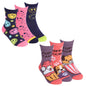 Girls 3 Pack Cotton Rich Design Ankle Socks (PK 12) 43B871